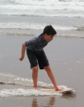Ben skimboard