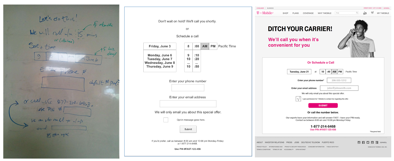 The evolution of the T-Mobile user interface